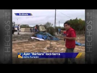 Destrozos en Chiapas tras paso de huracán "Bárbara"