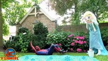 Frozen Elsa Joker Girl & BAD BABY Joker BALLOONS! w/ Spiderman Pool SURPRISE Funny Superhero Fun IRL