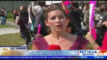 Estudiantes protestan en Florida contra orden ejecutiva de Trump sobre inmigración