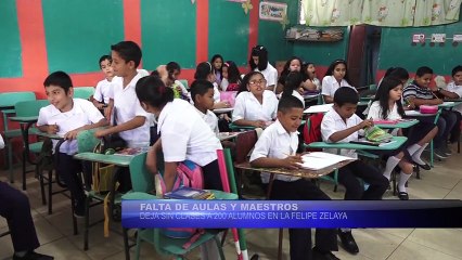 200 alumnos sin clases en la Felipe Zelaya