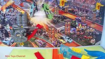 Hot Wheels Wall Tracks Unboxing Mid-Air Madness Crazy Speed Stuntset Car Toys