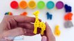 Play Doh Rainbow Animal Cookies How to Make Play Dough Food with Molds * RainbowLearning