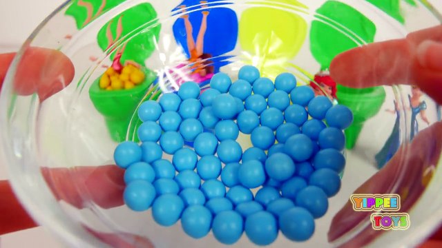 Toy Toilet Candy Surprise Toys and Disney Princesses | Learn Colors