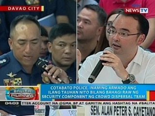 BP: Cotabato Police, inaming armado ang ilang tauhan nito