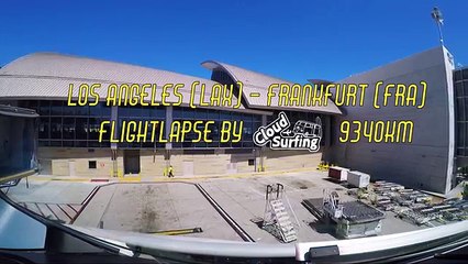 A380 Cockpit Flight Timelapse from LOS ANGELES [LAX] to FRAN