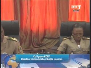 Conférence de presse prononcée par les douanes ivoirienne