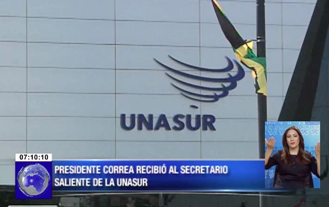 Presidente Correa recibió a secretario saliente de Unasur Ernesto Samper