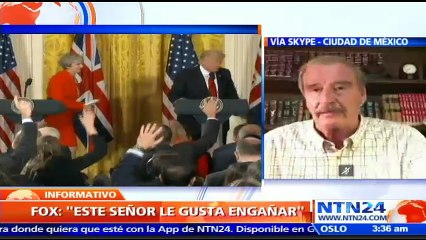 “Trump se va a quedar sin muro porque el Congreso de EE. UU. no lo va a aprobar”: Expresidente de México Vicente Fox a NTN24