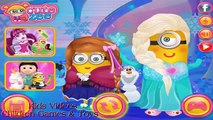 Minions Frozen Design - Minions In Disney Princess Frozen Elsa & Anna Costumes Dress Up Game HD