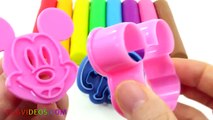 Learn Colors Play Doh Peppa Pig Elephant Mickey Mouse Hello Kitty Fun & Creative for Kids EggVideos