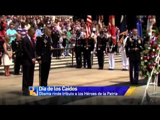 Obama rinde tributo en el "Día de los Caídos"