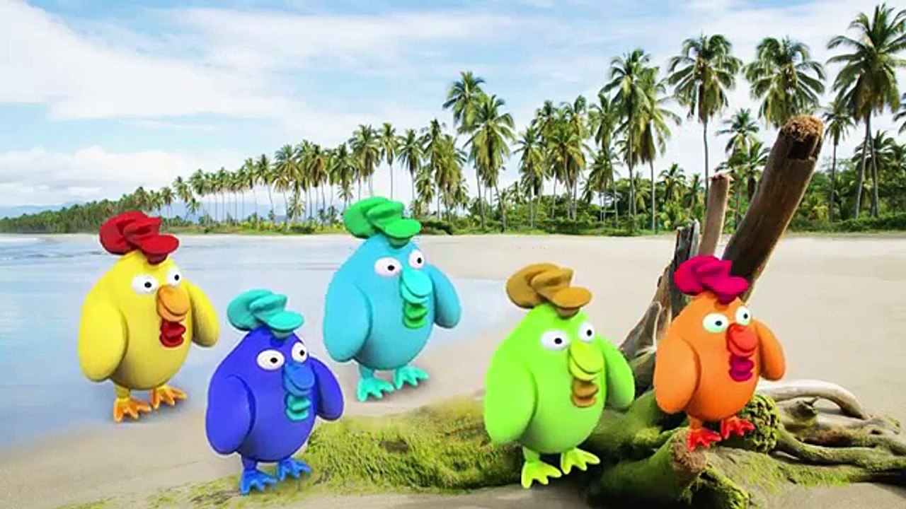 Rooster Cartoon Animated Nursery Finger Family Rhymes | Chick Finger Family