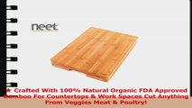 Neet Organic Bamboo Butcher Cutting Block  Serving Tray Thick  Solid BCB900 d8298c94