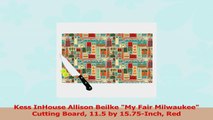 Kess InHouse Allison Beilke My Fair Milwaukee Cutting Board 115 by 1575Inch Red 5826fe14