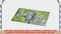 Rikki Knight Birds on Treehouse with Lavender Flowers Large Glass Cutting Board Workspace 7d6fc640