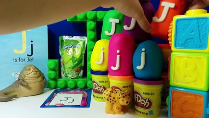 Learn The Letter J with ABC Surprise Eggs - Word and Name Starting with j: Jasmine Joker Jynx