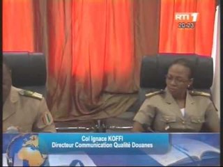 Conférence de presse sur le tas de sucre decouvert au ports d'Abidjan