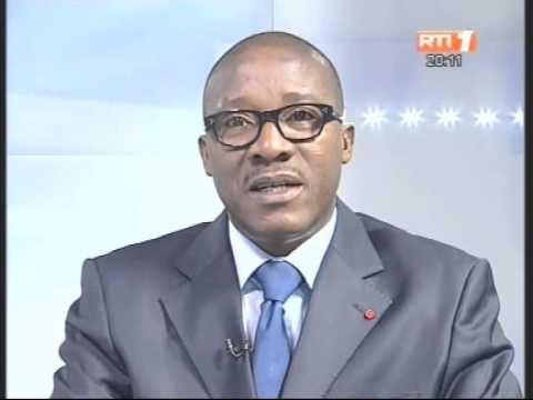 Gnenema Coulibaly,Ministre des droits de l`homme et des libertés publiques invité du JT