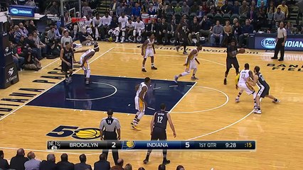 Paul George With The No Look Dime | Nets vs Pacers | January 5, 2017 | 2016 17 NBA Season