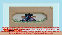 Amish Handcrafted Solid Pine Bread Box and 3 Door Vegetable Bin Measures 165 L X 11 W X 08900b52