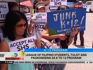 BT: League of Filipino Students, tuloy ang pagkondena sa K to 12 Program