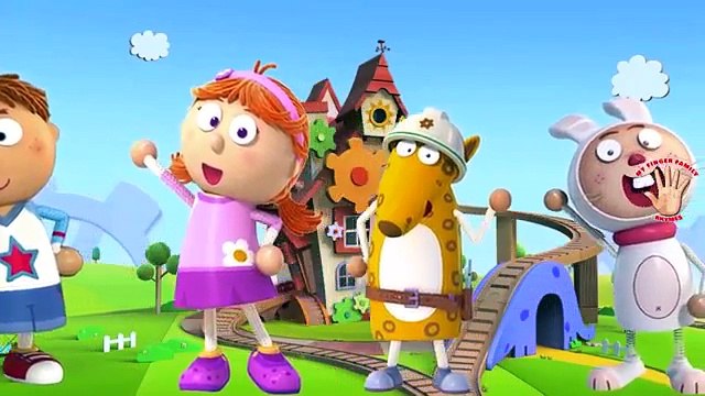 TICKETY TOC Cartoon Finger Family Nursery Rhymes | MY FINGER FAMILY RHYMES