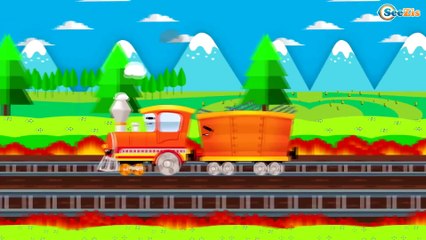 Educational Videos for Kids - Train with his friends - Cartoons about Cars & Trains