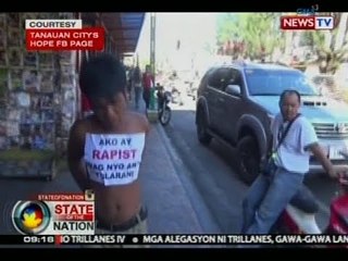 SONA: Rape suspect, ipinarada ng mayor sa Tanauan, Batangas