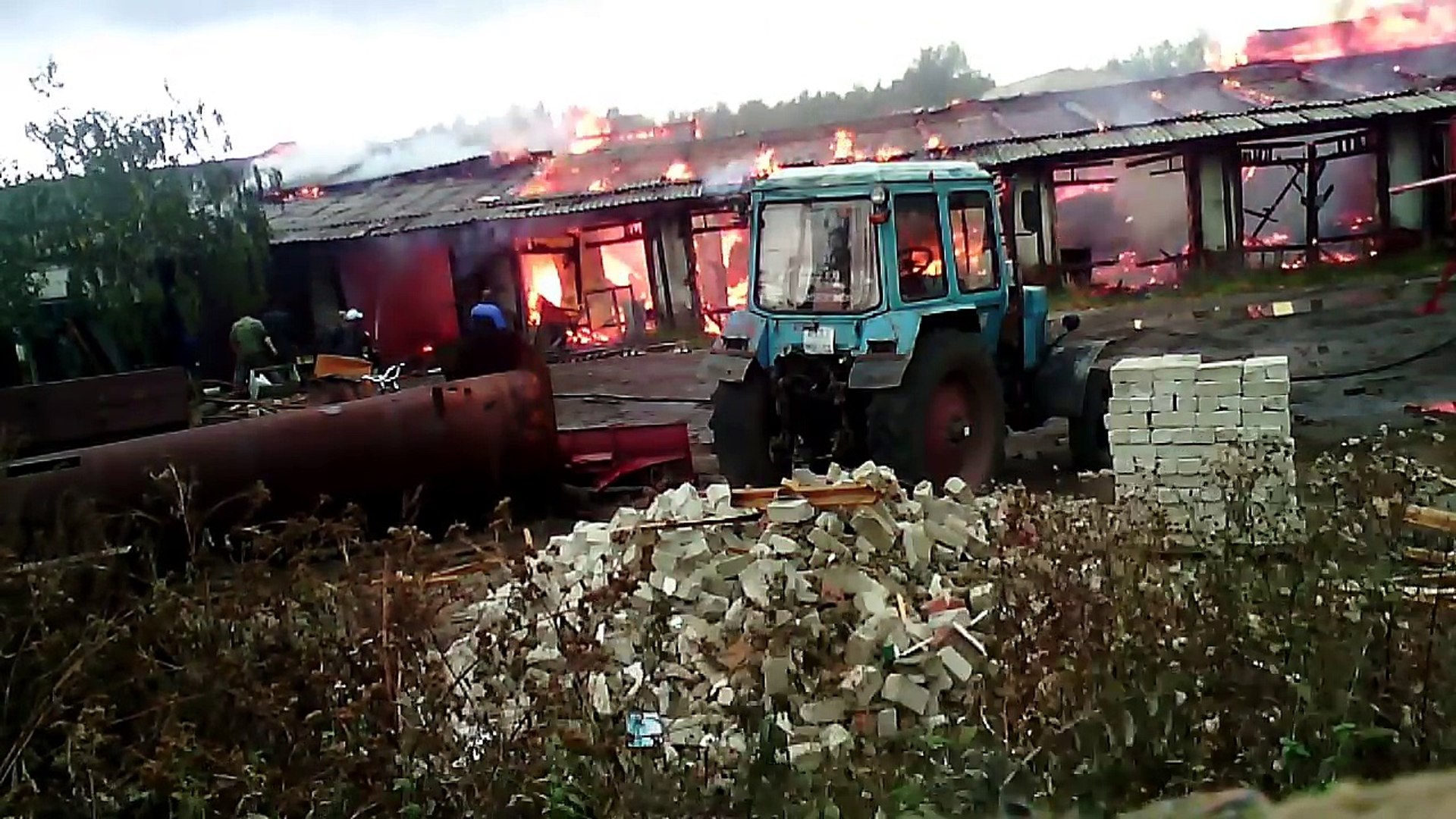 ⁣Пожар в коммунальном в Инсаре