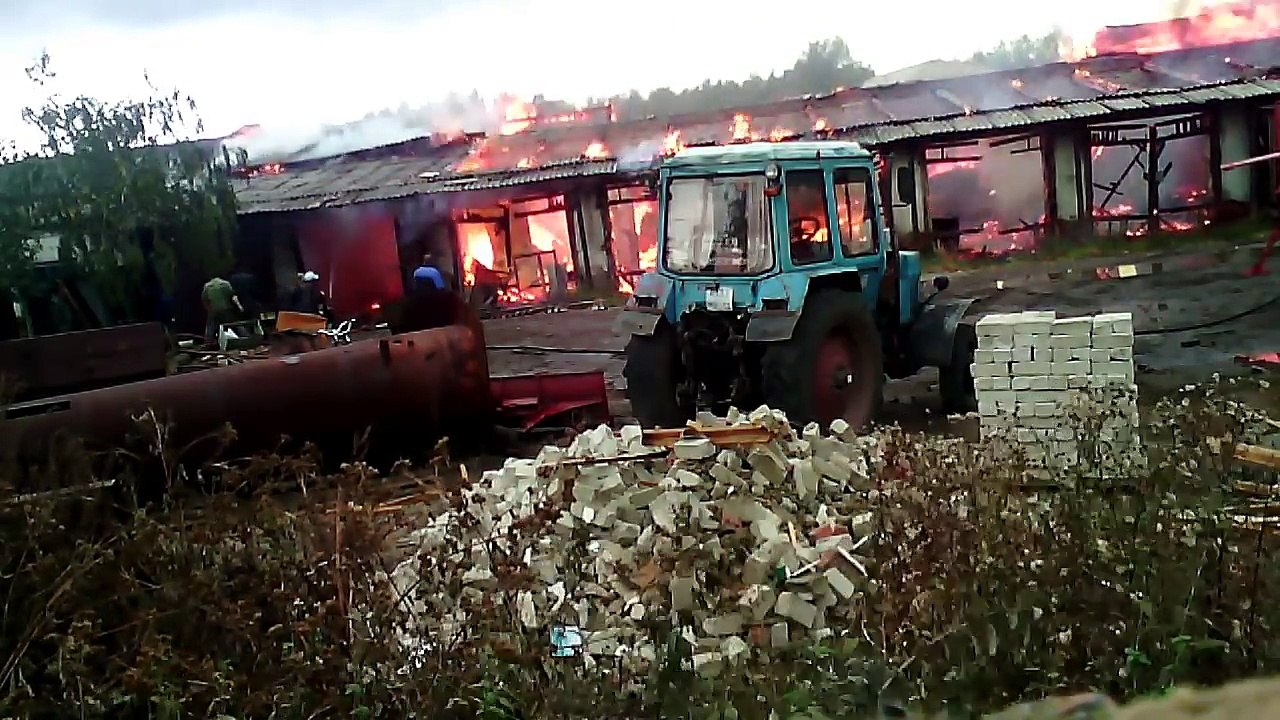 Пожар в коммунальном в Инсаре