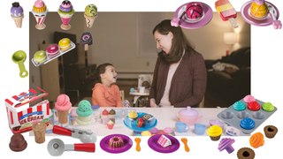 Toy cupcakes and icecream cones - Playing with play dessert foods. Caleb%27s ToysReviews HD