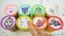 Fun Way to Learn Color for Toddlers   Paw Patrol, PJ Masks, Masha the Bear, Peppa Pig Playdoh Eggs