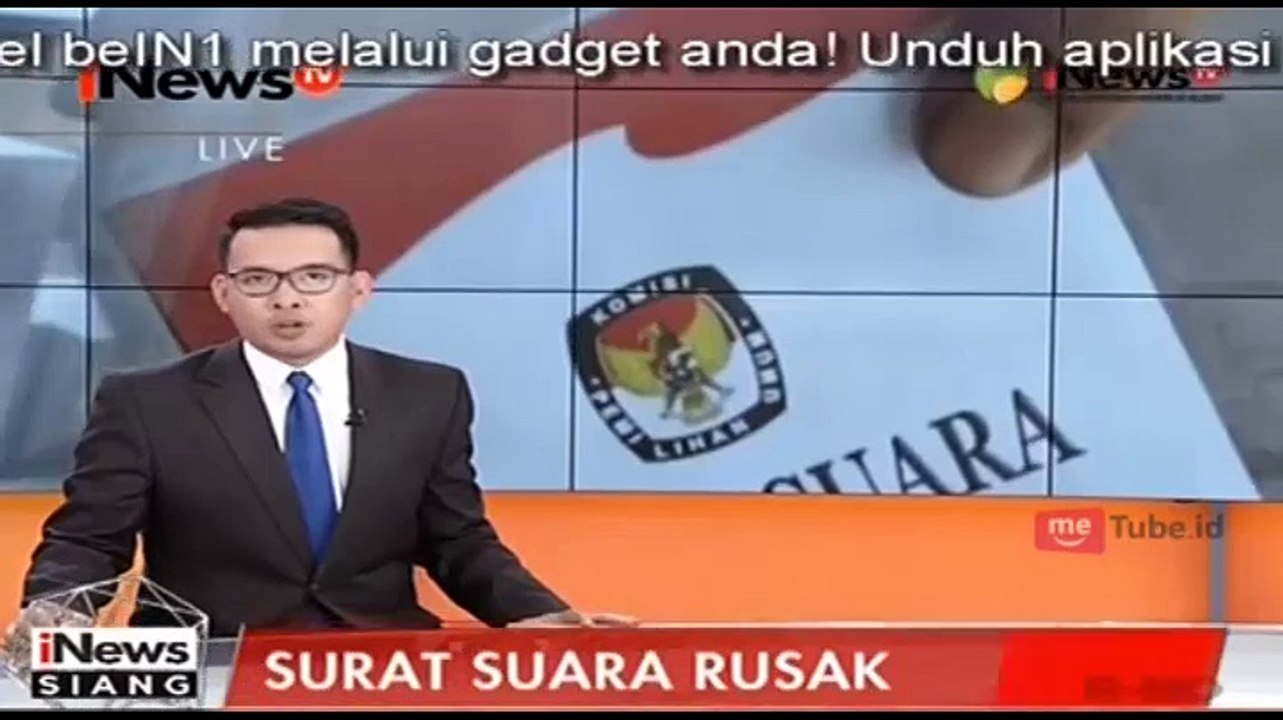 563 Lembar Surat Suara Rusak