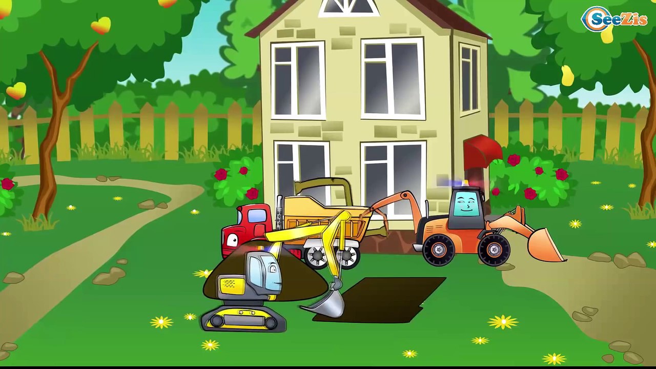 Spanish Cartoons. Coches para niños - Excavadora - Carros para niños. Capitulos Completos