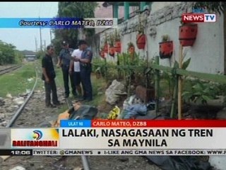 BT: Lalaki, nasagasaan ng tren sa Maynila