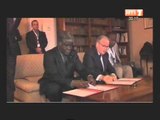 Le gouverneur du district d'Abidjan signe des conventions durant son séjour à Strasbourg