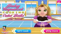 Baby Rapunzel Cooking Cake Balls | Best Game for Little Girls - Baby Games To Play