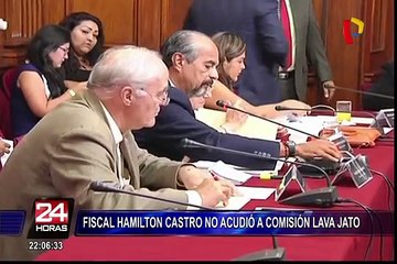 Fiscal Hamilton Castro no acudió a comisión Lava Jato