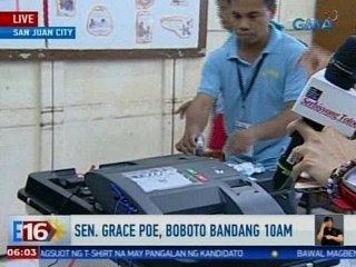 Eleksyon 2016: Presinto sa San Juan City kung saan boboto si Sen. Poe, naghahanda na