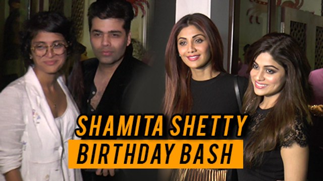 Shilpa Shetty Sister Shamita Shetty Birthday Bash 2017 Karan Johar Kiran Rao
