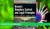 READ book Brown s Boundary Control and Legal Principles Walter G. Robillard Pre Order