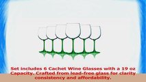 Emerald Green Wine Glasses with Beautiful Colored Stem Accent  19 oz set of 6 829d5232
