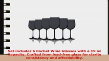 Black Colored Wine Glasses  19 oz set of 6 Additional Vibrant Colors Available 60503f20