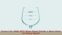 Fineware LOLOMGWTF Funny Wine Glass  Finally a Wine Glass for Every Mood 16 oz Libbey a18e6daf