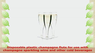 Party Essentials CHAMPBOX6 Hard Plastic 1Piece Champagne Flute 5Ounce Capacity Clear d72bff6a