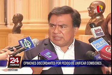 Opiniones discordantes por pedido de unificar comisiones