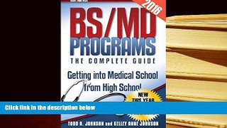 Audiobook  BS/MD Programs-The Complete Guide: Getting into Medical School from High School Pre Order