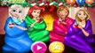 Disney Princess Playing Snowballs - Ariel, Elsa, Anna & Rapunzel - Funny Game For Children