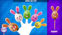 The Finger Family Bunny Cake Pop Family Nursery Rhyme | Cake Pop Finger Family Songs