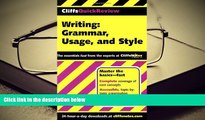 PDF  CliffsQuickReview Writing: Grammar, Usage, and Style Trial Ebook